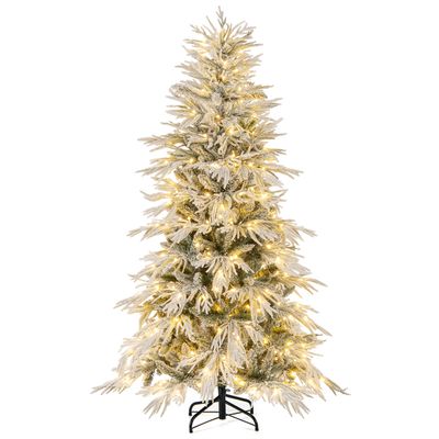 GYMAX Sapin De Noël Artificiel Lumineux 180 CM Avec 790 Branches 300