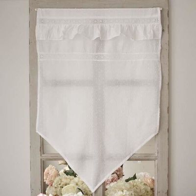 Voilage Brise Bise Broderie Anglaise Taille 50 X 60 Cm Achat