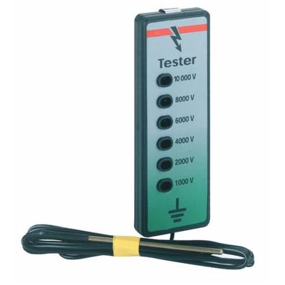 Testeur De Clôture Électrique Portable 10000V - 6 Lampes Néon, Étanche, Son Et Lumière Pour Clôture Agricole Et Animaux