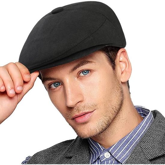 Casquette Vintage Homme En Coton - Motif Lierre - Ajustable Velcro - Style Newsboy Rétro - 4