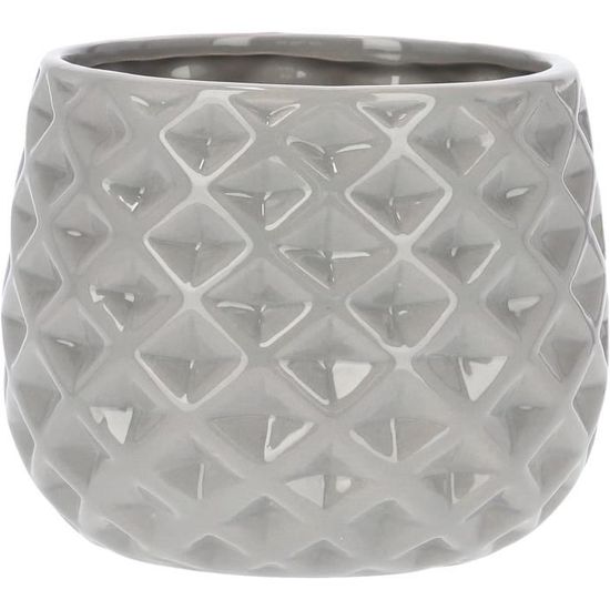 Pot De Fleurs En Céramique Scheurich 'Breeze' - Design Vague, Couleur Deep Ocean, 21.4cm Diamètre, 5L