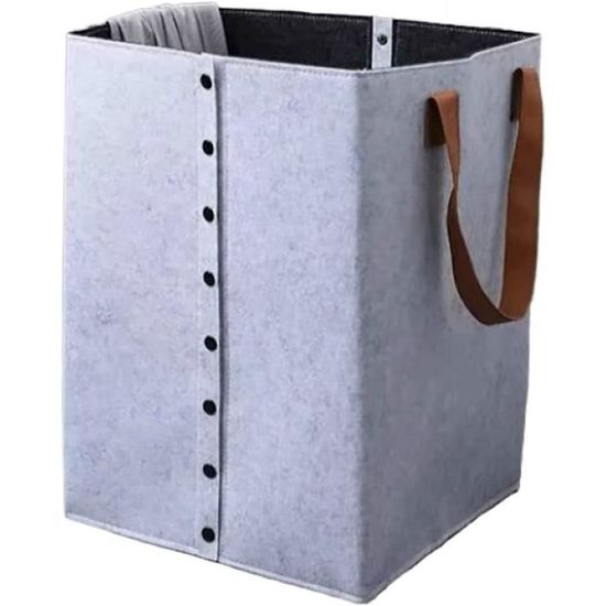 Paniers à linge en feutre épais,Corbeille à linge rectangle robuste ...