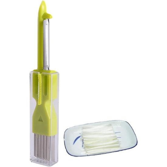 Goodchef Set 6 Éplucheurs Enfants – Couteaux Céramique Sûrs, Emporte-pièces & Éplucheur, Sans BPA