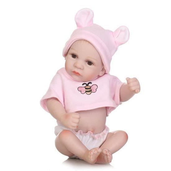 27 cm Mini bébé Reborn poupées 11 pouces réaliste nouveau-né bébés réaliste  pleine Silicone vinyle fille jouet enfants cadeaux - Cdiscount Jeux - Jouets