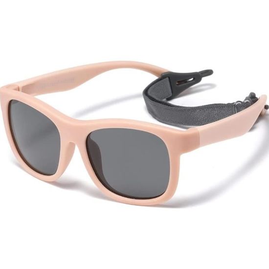 Lunettes De Soleil Polarisées Hifot Bébé 0-2 Ans - UV400 | Sangle Réglable | Monture Silicone | Protection Yeux