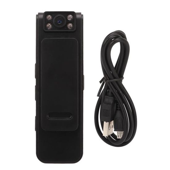Mini Caméra Corporelle 1080P Avec Clip - Caméscope Portable Rechargeable Pour Sécurité, Sport Et Extérieur