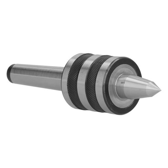 Centre Tournant MT5 Pour Tour à Métaux - Mandrin Haute Précision, Triple Roulement à Billes, Acier Carbone