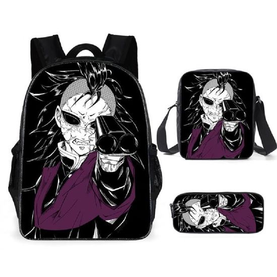 Sac à Dos Grand Format Motif Demon Hunter – Pour Filles, École, Voyage, Polyester Imperméable - 9