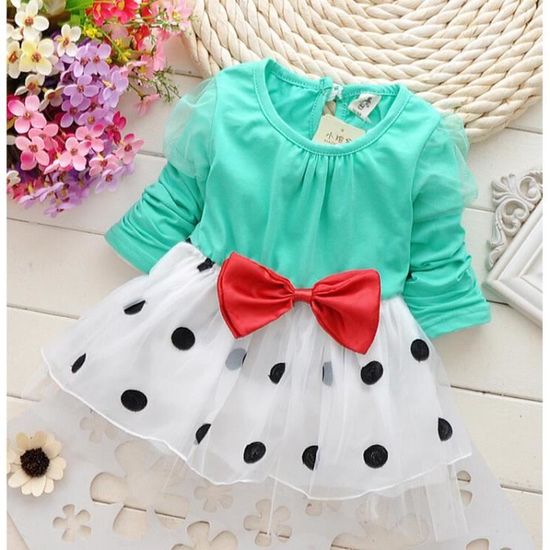 IWEMEK Enfants Bébés Filles Déguisement Princesse Robe Tutu à Pois