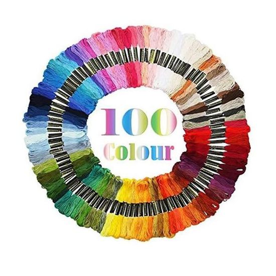 Kit Fil à Broder 150 Couleurs – 8 Mètres 6 Brins, Polyester, Pour Bracelets, Broderie Et Créations DIY - 6