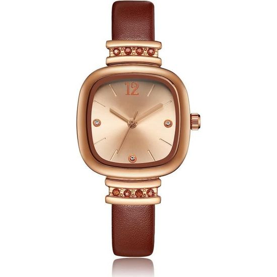 Montre Femme MC En Cuir Faux Blanc - Mouvement Quartz, Occasion, Montre Bracelet