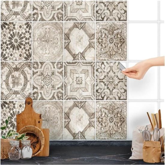 Autocollant Pour Carrelage – Film Adhésif Motif Hortensia, 13022, Pour Intérieur/extérieur, Fabrication Allemande