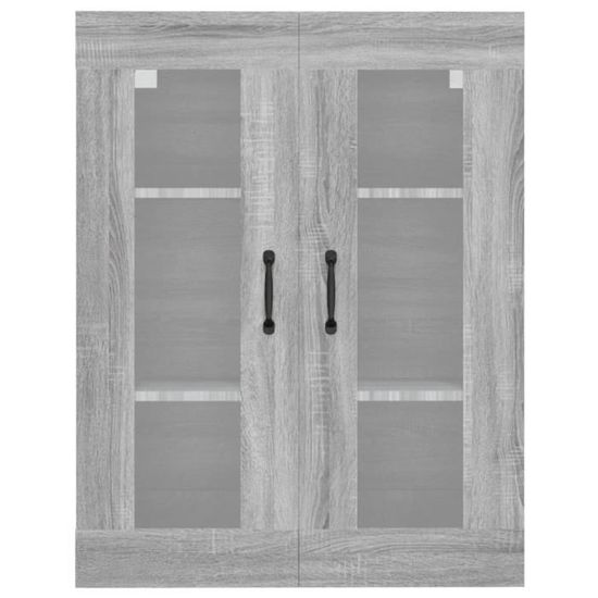 Armoire murale pour salle de bain suspendue en chêne de Sonoma 69