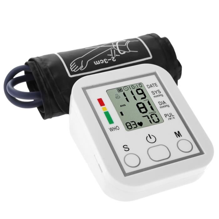 1 PC Durable utile pratique manomètre électronique tensiomètre bras sphygmomanomètre pour la maison MANOMETRE
