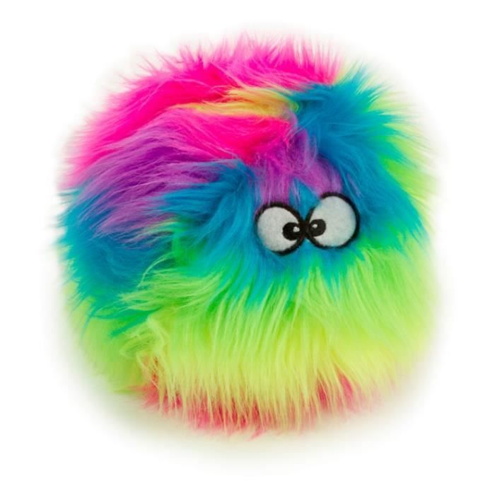 GoDog® Furballz Dog Toy Rainbow color