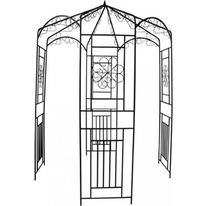 Arches, treillages, tonnelles et pergolas de jardin Gloriette 160 x 250 cm