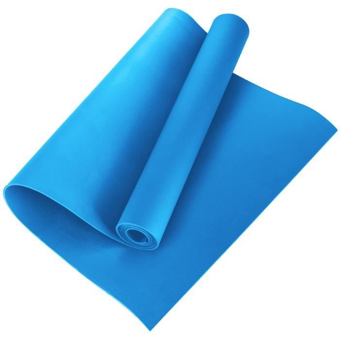 Tapis de sol Tapis de sport Tapis de gymnastique Tapis de yoga en Mousse 173 * 60 * 0.4cm bleu, EVA Tapis de fitness antidérapant