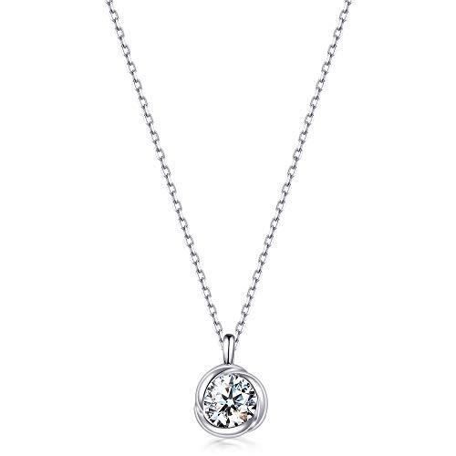 Immobird Collier Femme Argent 925 Cristaux Swarovski Elements pendantes collier pas cher bijoux femme Cadeaux