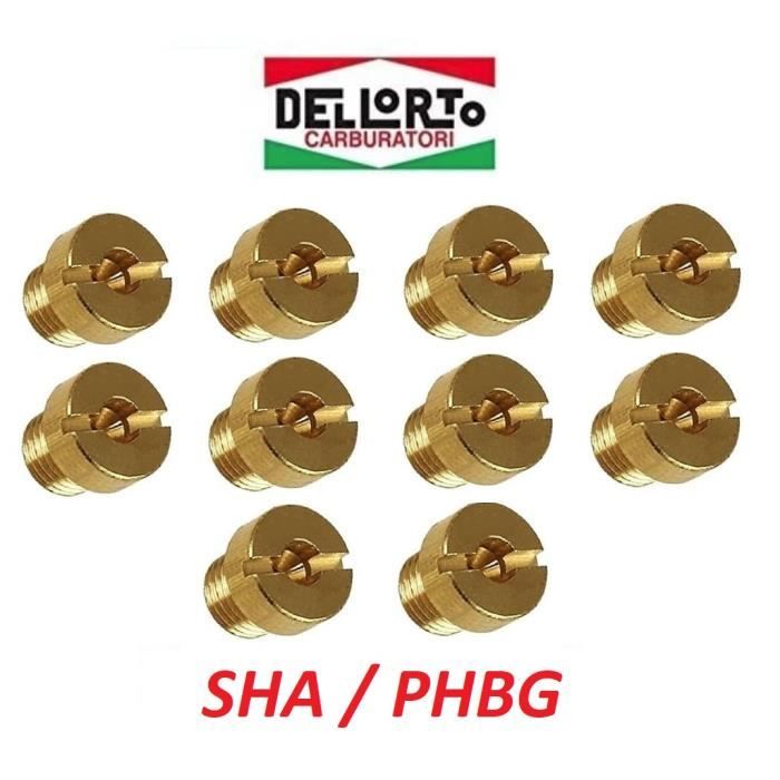 BOITE DE 10 GICLEUR DELLORTO 5MM SHA PHBG N° 75 à 98 75/78/80/82/85/88/90/92/95/98 CARBURATEUR MOTO MOBYLETTE SCOOTER