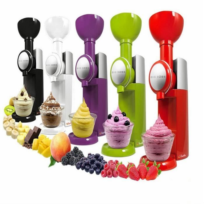 Machine à crème glacée aux fruits de ménage Mélangeur naturel de machine à crème glacée Machine à glace
