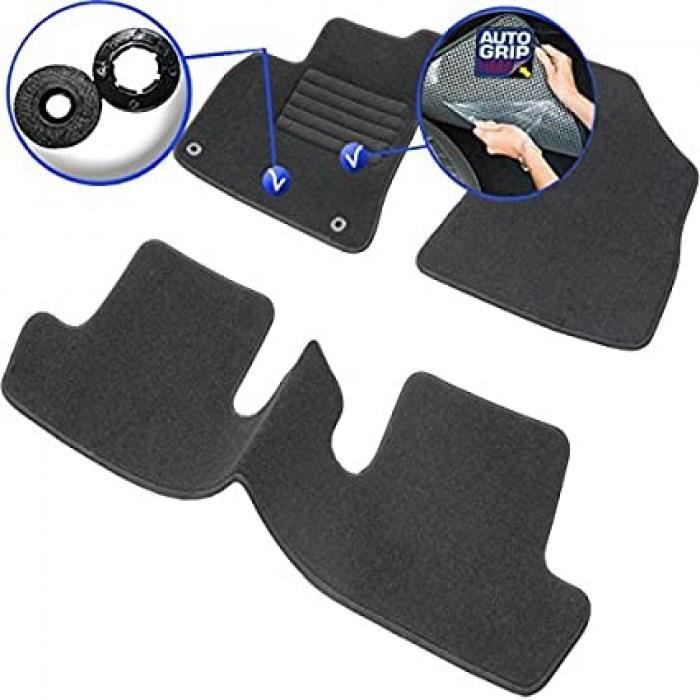 tapis de voiture - sur mesure pour 5008 (2009-2016) - 3 pièces - tapis de sol antidérapant pour automobile - moquette classic