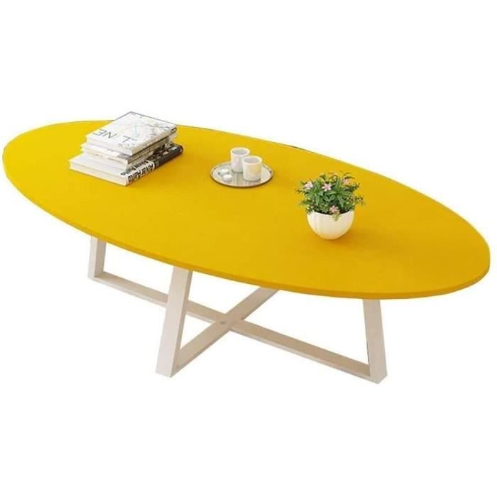 TABLE DE JARDON Table Pliante Table Basse Balcon,Table à Manger Ovale Planche en Bois Métal Salon Table De Chambre356