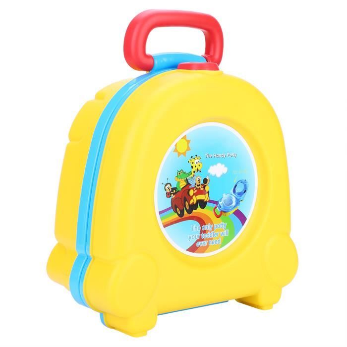 HURRISE Toilette portative pour enfants Petit siège de transport de toilette portable pour enfants Potty Baby Training Bedpan