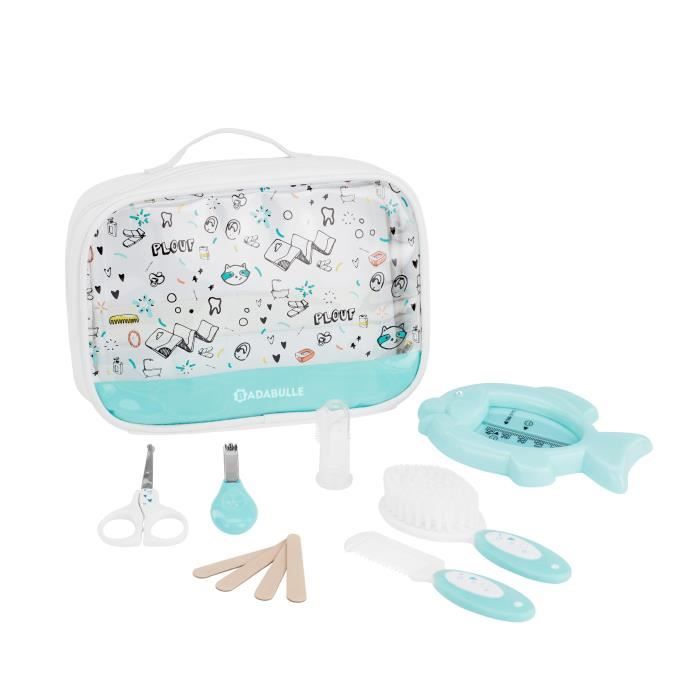 Trousse de soin Plouf avec 7 Accessoires pour bébé