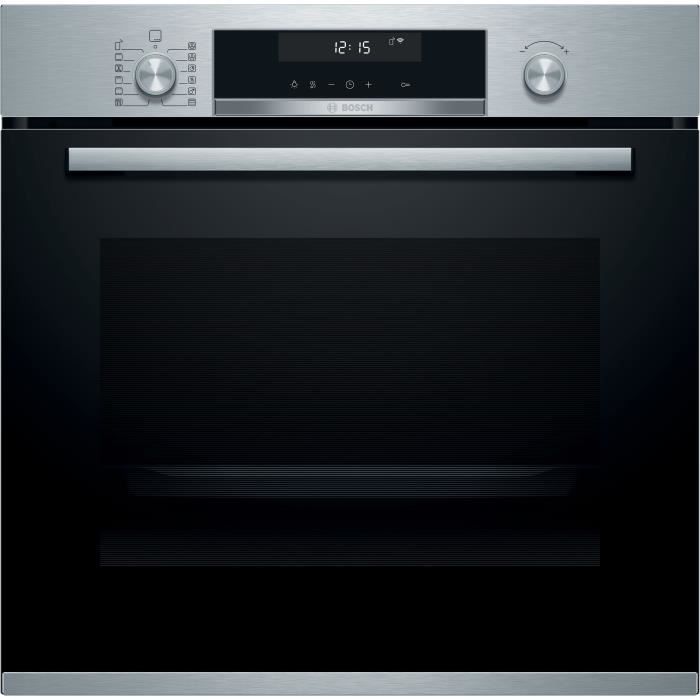 Bosch - four intégrable multifonction 71l 60cm a pyrolyse inox - hba5785s6
