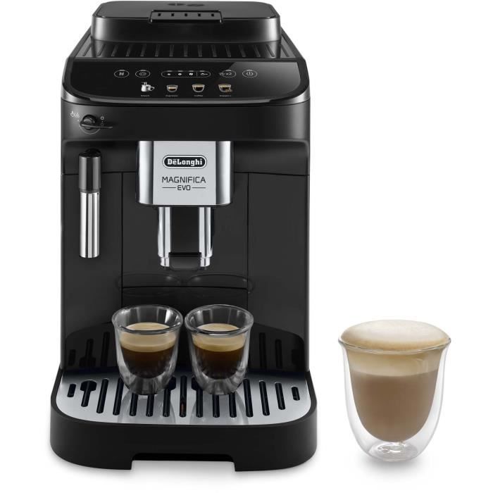DELONGHI ECAM290.22.B - Machine à café Expresso Broyeur Magnifica Evo - 1450W - 3 boissons - 1,8L - 250g de grains