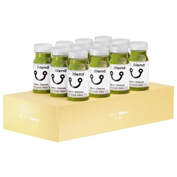 Dr. Blend – Greendream N°22 - Pur Jus - Concombre Courgette Epinards - 12x125ml