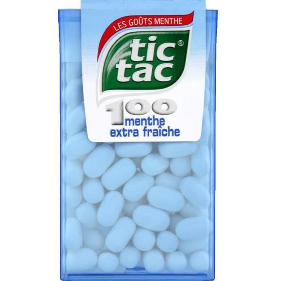 TIC TAC 100 MENTHE EXTRA FRAICHE X24