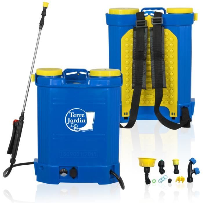 Pulvérisateur à dos rechargeable 16 litres 47 cm Bleu 47 cm