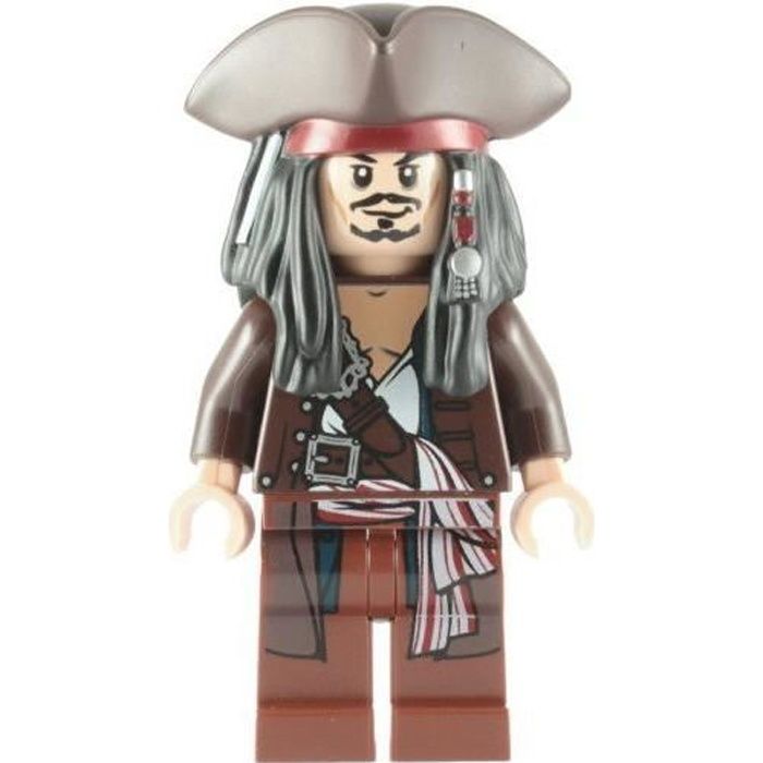 LEGO Pirates Des Caraibes: Capitaine Jack Sparrow Avec Tricorne Mini-Figurine