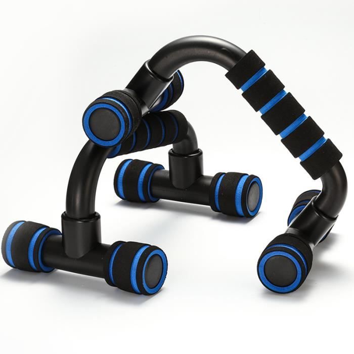 Poignées d'appui pour Pompe-Push-Up Bars Dispositif pour Musculation - Assistance push-up fitness - Bleu noir