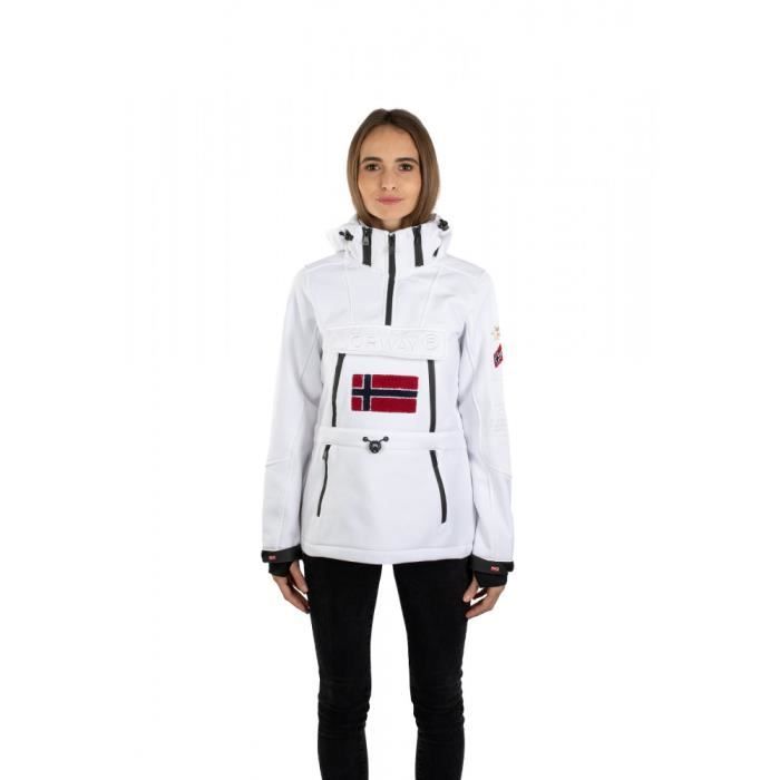 GEOGRAPHICAL NORWAY Veste Softshell GN TULBEUSE Blanc - Femme