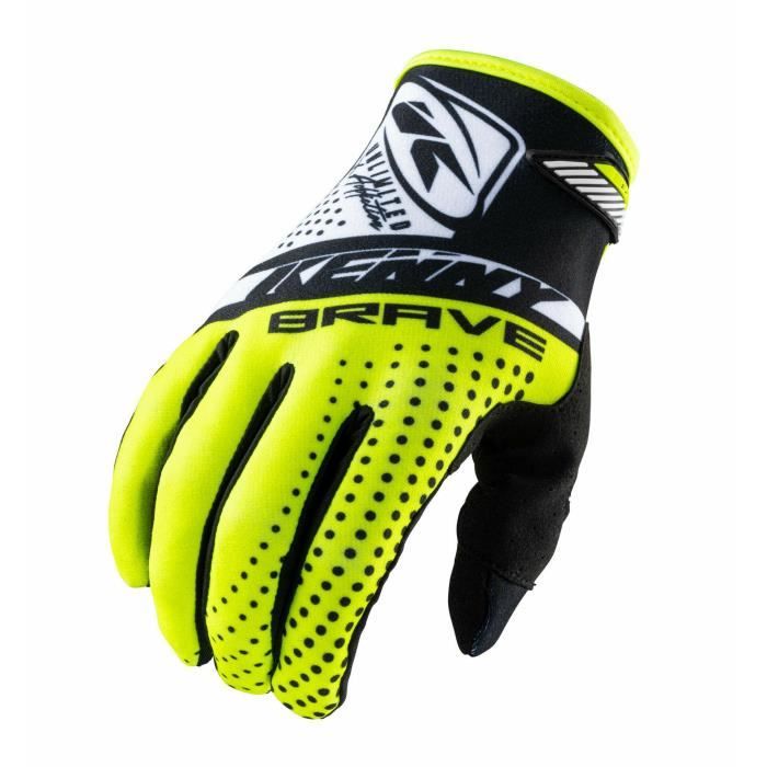 Gants moto cross Kenny brave - neon yellow - 7