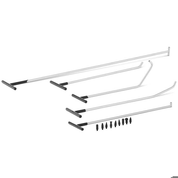 Kit Outils De Débosselage Redressage Sans Peinture Carrosserie MSW (Nombre de tiges : 5, Débosselage rapide)