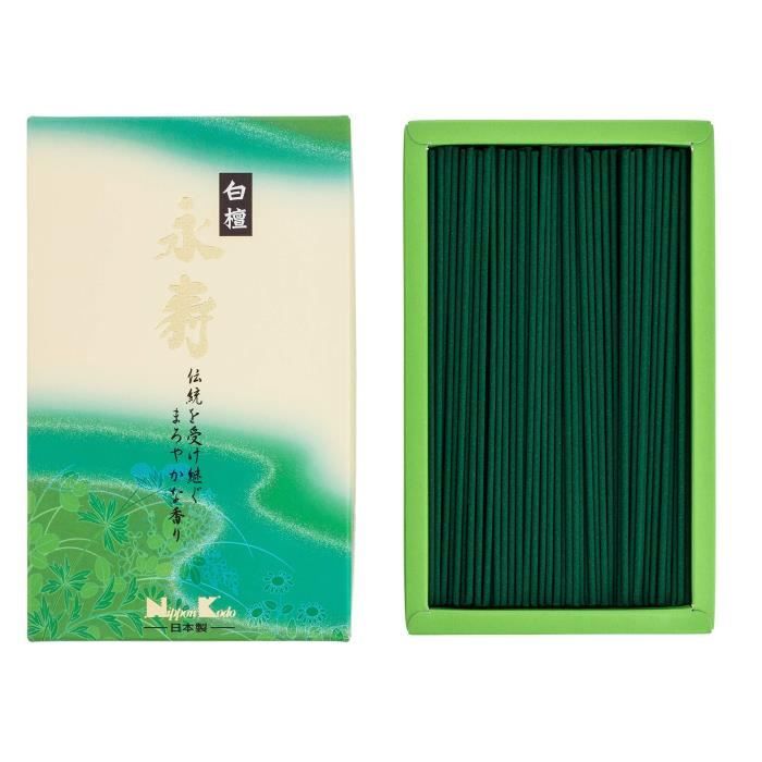 Nippon Kodo 22062 Eiju Santal Blanc, Encens, Vert, 17 x 10 x 4 cm