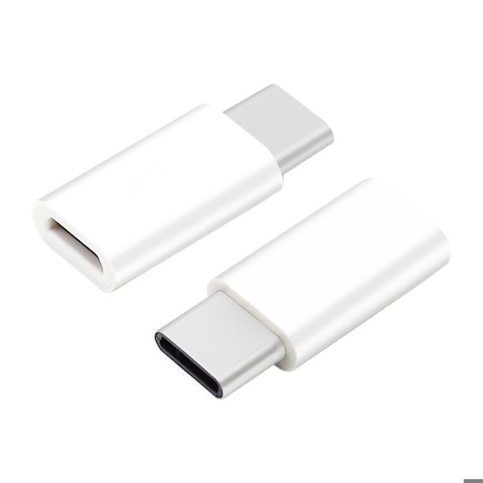 Adaptateur Micro USB vers USB C (USB type C) - Blanc