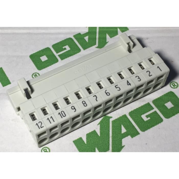 connecteur industriel wago 721-612-000-043 connecteur mâle - 12 pôles - 100% protégé contre le mismating - 2,5mm² pas: 5mm