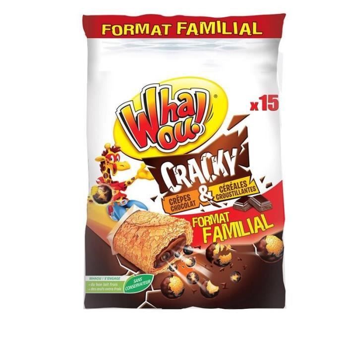 WHAOU ! - Crêpes Cracky Chocolat Et Cereales 480G - Lot De 3