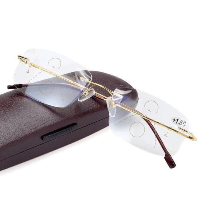 QN33599-TEMPSA Progressive Lunettes de Lecture Multi Focal Anti-lumière Bleue Pour Homme Femme +1.50