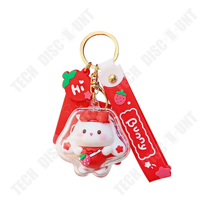 Porte-clés Lapin Kawaii - Lot De 2 Breloques Mignonnes En Zinc, Décoration Pour Sac Ou Clés - 9