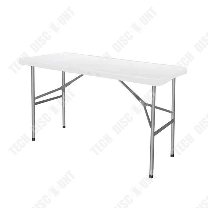 Table pliante rectangulaire 152cm (noir) / 6 personnes - Table pliante - Table pliante polyéthylène Table pliante rectangulaire 152cm (noir) / 6 personnes - Table pliante - Table pliante polyéthylène