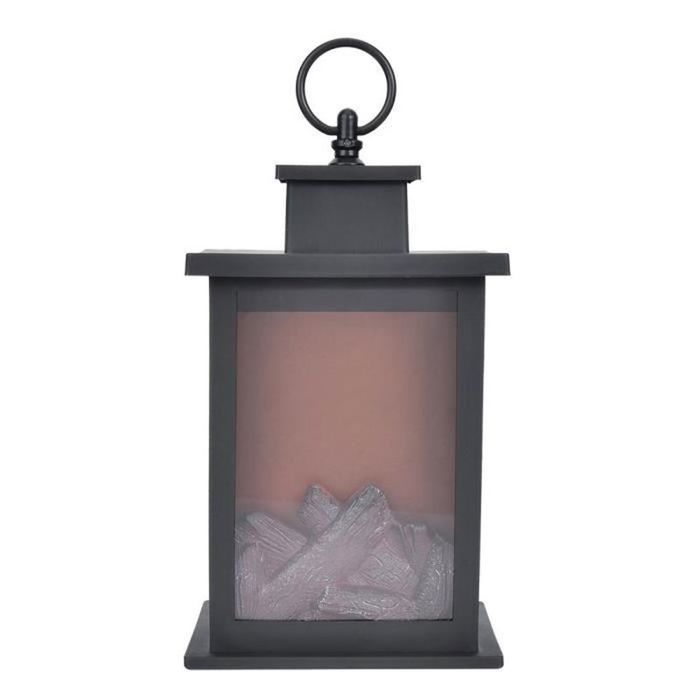 Lampe Décorative Charbon De Bois à LED - Effet Flamme Réaliste, Piles AAA, Pour Noël, Halloween, Cheminée - 9