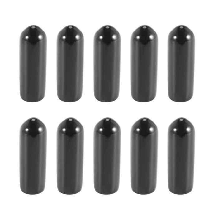 Lot De 100 Embouts De Protection En Caoutchouc Blancs 1/4" (6mm) Pour Filetages Et Vis - Uxcell