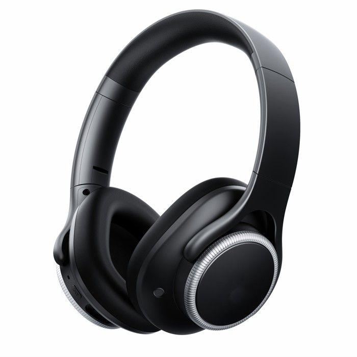 VEATOOL Casque Bluetooth sans Fil à Réduction de Bruit Hybrid ANC Pliable 55H dAutonomie BT 5.4 Micro Intégré Support AUX IPX5