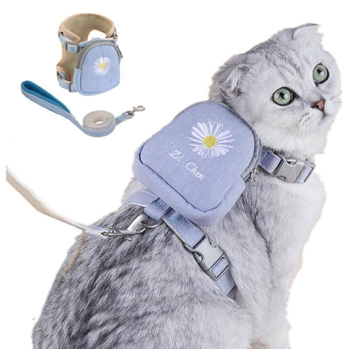 Meilleurs prix pour Harnais pour Chat Laisse pour Petit Chien Harnais Réglable pour Chaton,Anti-évasion Ensemble Laisse Harnais Chat