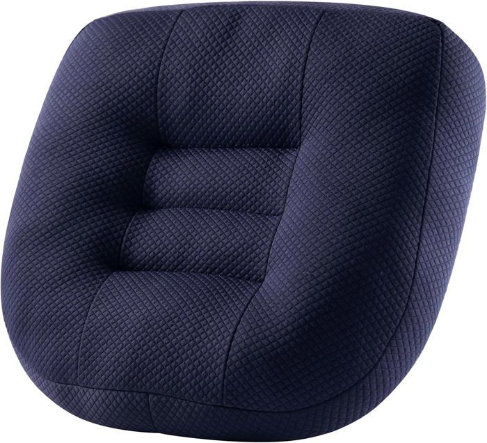 Coussin dassise orthopédique - 40x40x12 cm - Antidérapant - Soutien lombaire - Rembourrage polypropylène